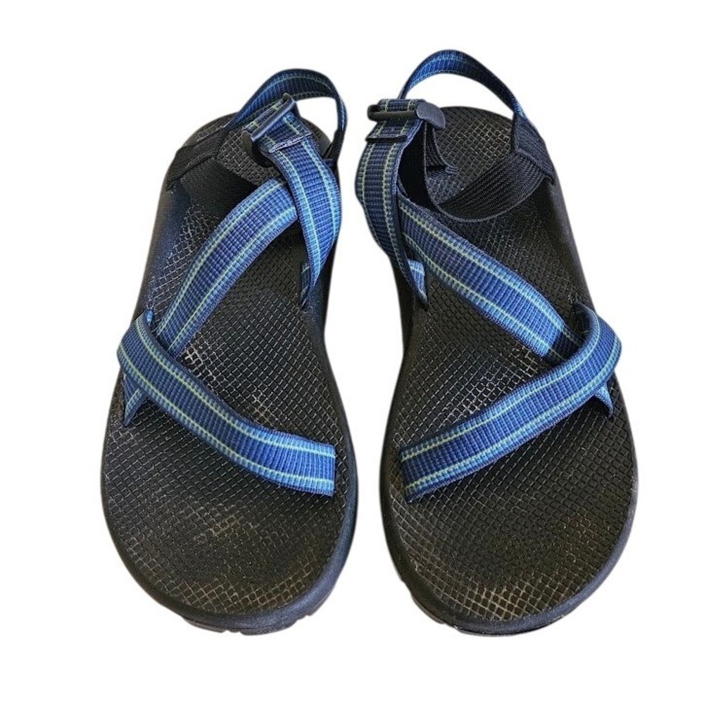 Chaco Z/1 Sandals Men Size 13 Blue Strappy Hiking Water Sport Adjustable Shoes
